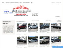 Tablet Screenshot of leautoofomaha.com